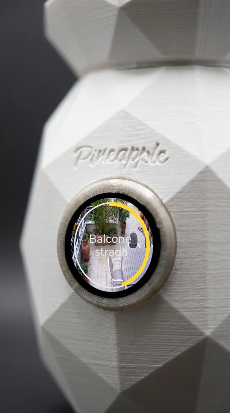 Pineapple Home – display con feed telecamere in tempo reale