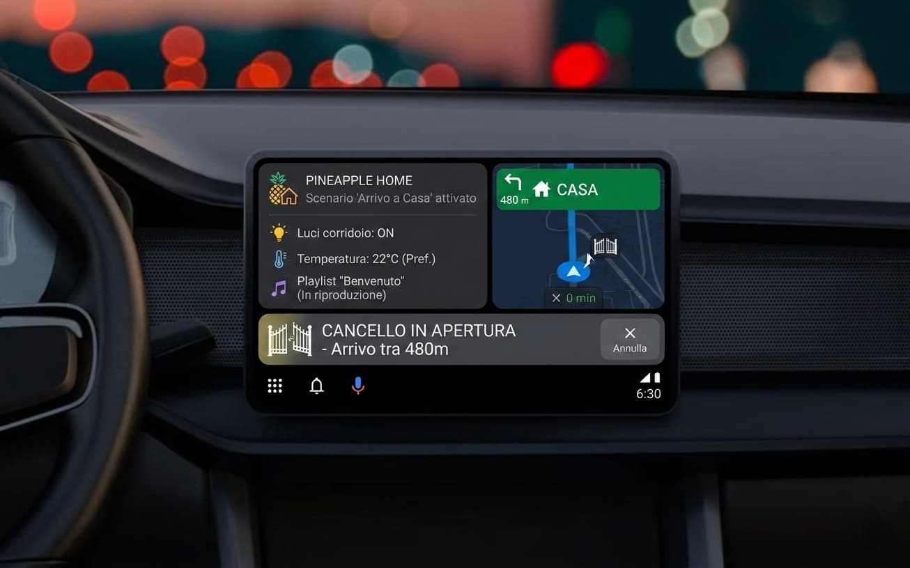 Pineapple Home on Android Auto and CarPlay